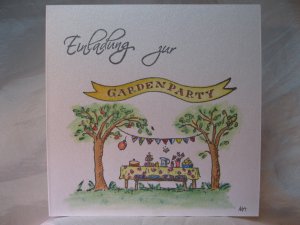 Einladung zur Gartenparty